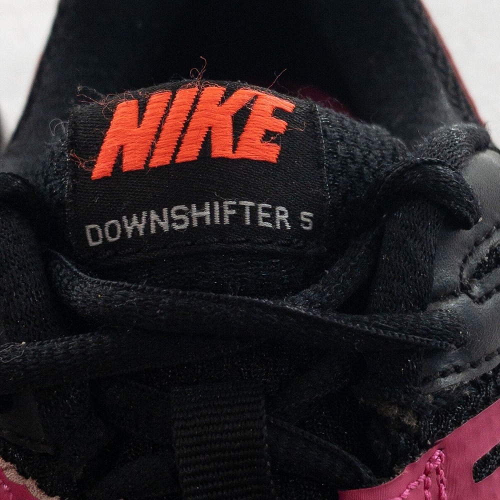 Nike Downshifter 5 Running Shoes Womens 9 Black Pink Sneaker 5357571-004 - Picture 8 of 9
